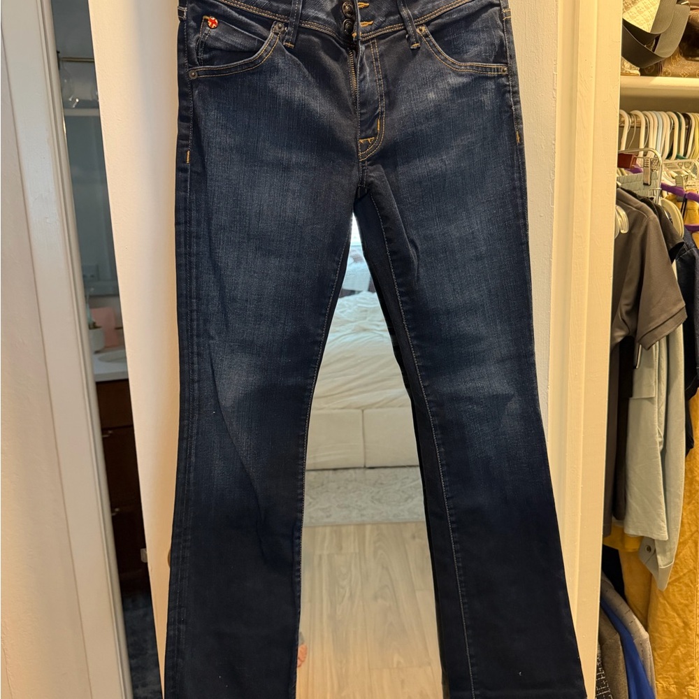 Hudson Women’s Dark Blue Stretch Bootcut Jeans
